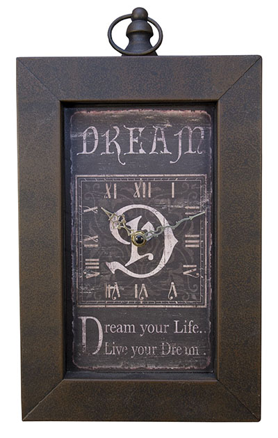 Dream Oblong Wall Clock - Click Image to Close